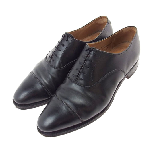 CROCKETT&JONES クロケットアンドジョーンズ 20094 STUDLAND 3 スタッドランド ストレートチップ レザー ビジネス シューズ ブラック系 6【中古】