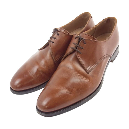 CROCKETT&JONES クロケットアンドジョーンズ 20161 SUBS品 Wimborne 2 ウィンボーン プレーントゥ レザー ビジネスシューズ ブラウン系 6.5【中古】