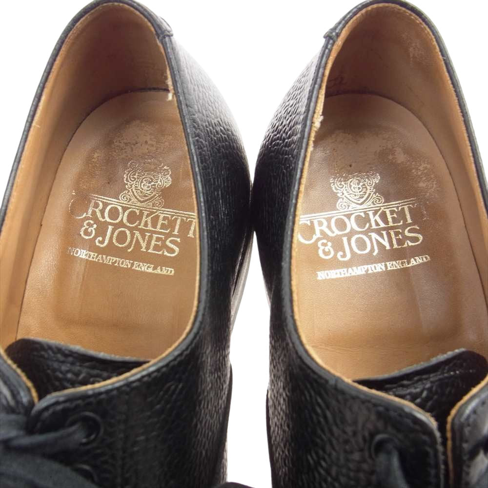 CROCKETT&JONES クロケットアンドジョーンズ 6466 OXFORD オックスフォード プレーントゥ ダイナイトソール レザー ビジネスシューズ  ブラック系 6【中古】