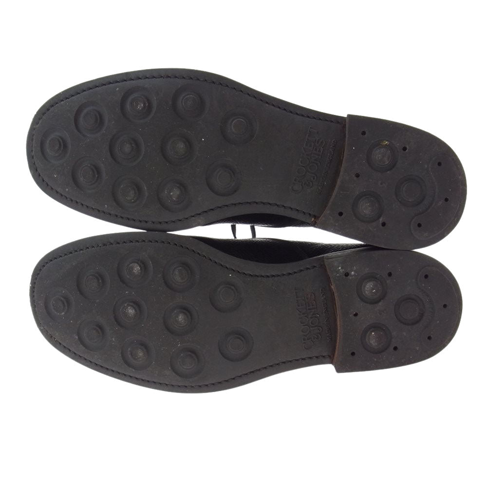 CROCKETT&JONES クロケットアンドジョーンズ 6466 OXFORD オックスフォード プレーントゥ ダイナイトソール レザー ビジネスシューズ  ブラック系 6【中古】