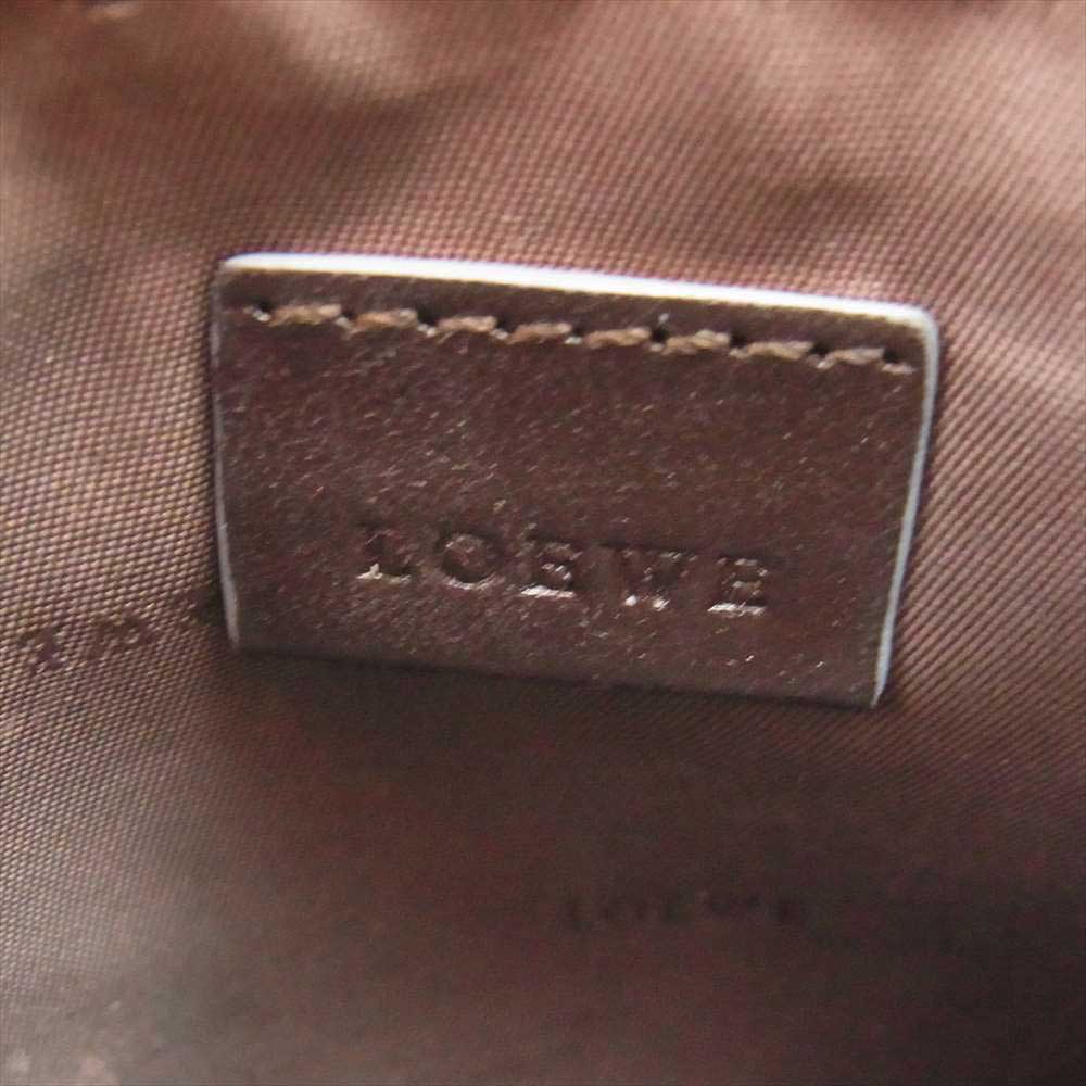 LOEWE ロエベ PVC アナグラム ポーチ ネイビー ネイビー系【中古】