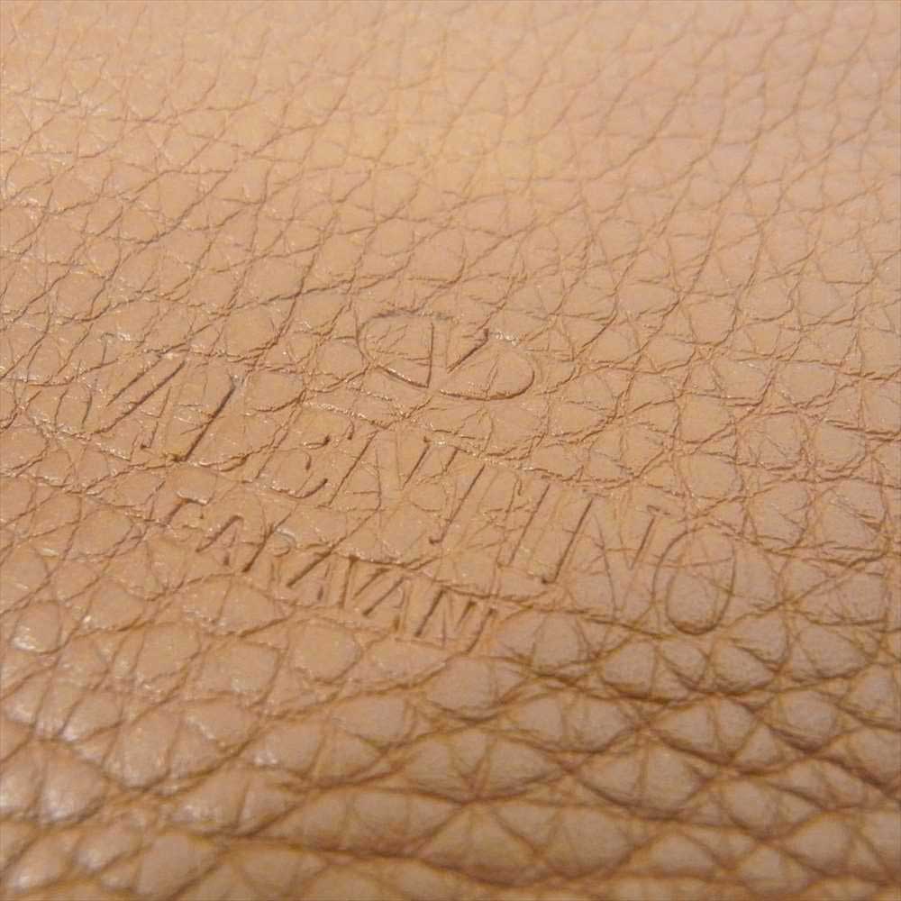 VALENTINO ヴァレンティノ スタッズ ショルダーバッグ ブラウン系【中古】