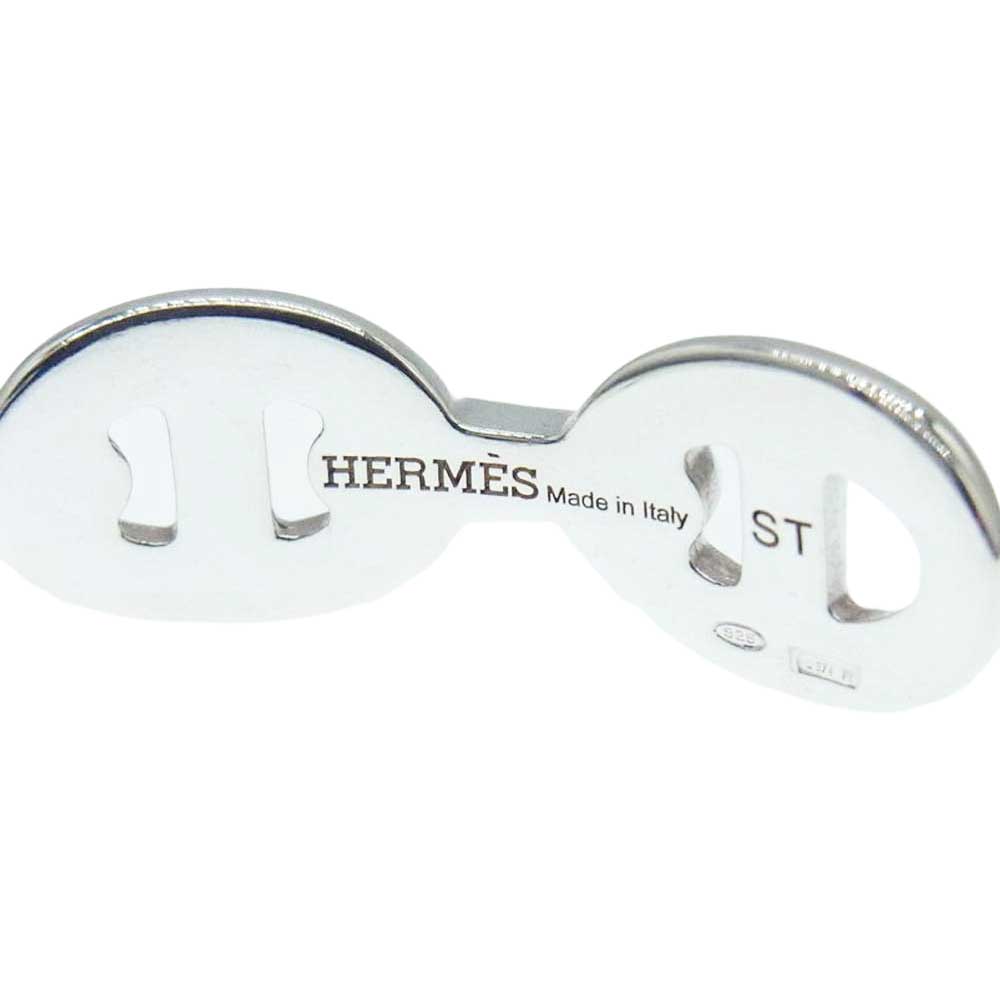 HERMES エルメス  【新品仕上げ済】シェーヌダンクル アンシェネ バングル ST シルバー系【極上美品】【中古】