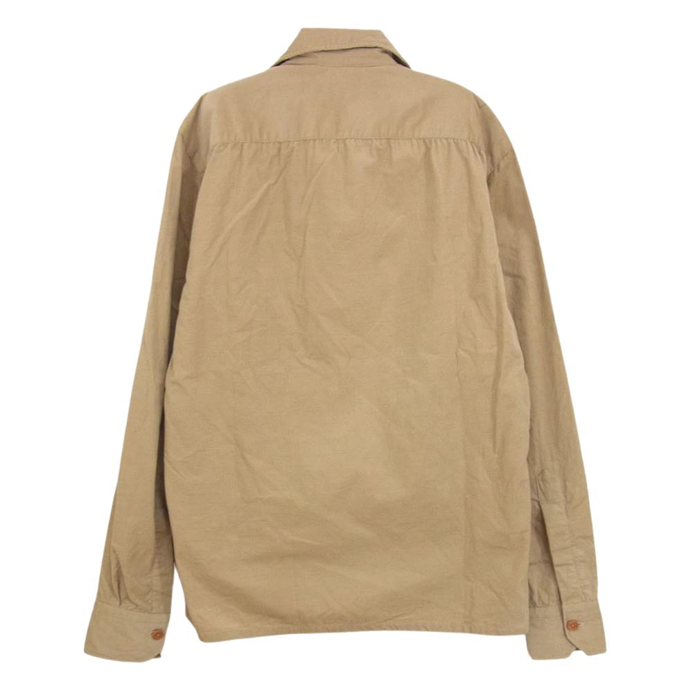 サルヴァトーレピッコロ イタリア製 コーデュロイ シャツ ベージュ系 M【中古】