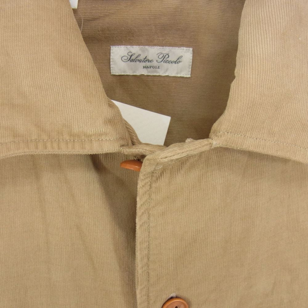 サルヴァトーレピッコロ イタリア製 コーデュロイ シャツ ベージュ系 M【中古】