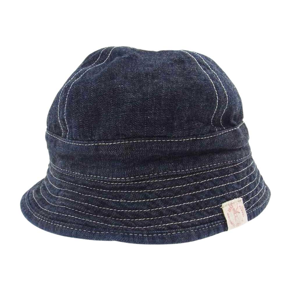 BONCOURA ボンクラ US NAVY HAT デニム ハット インディゴブルー系 L【中古】