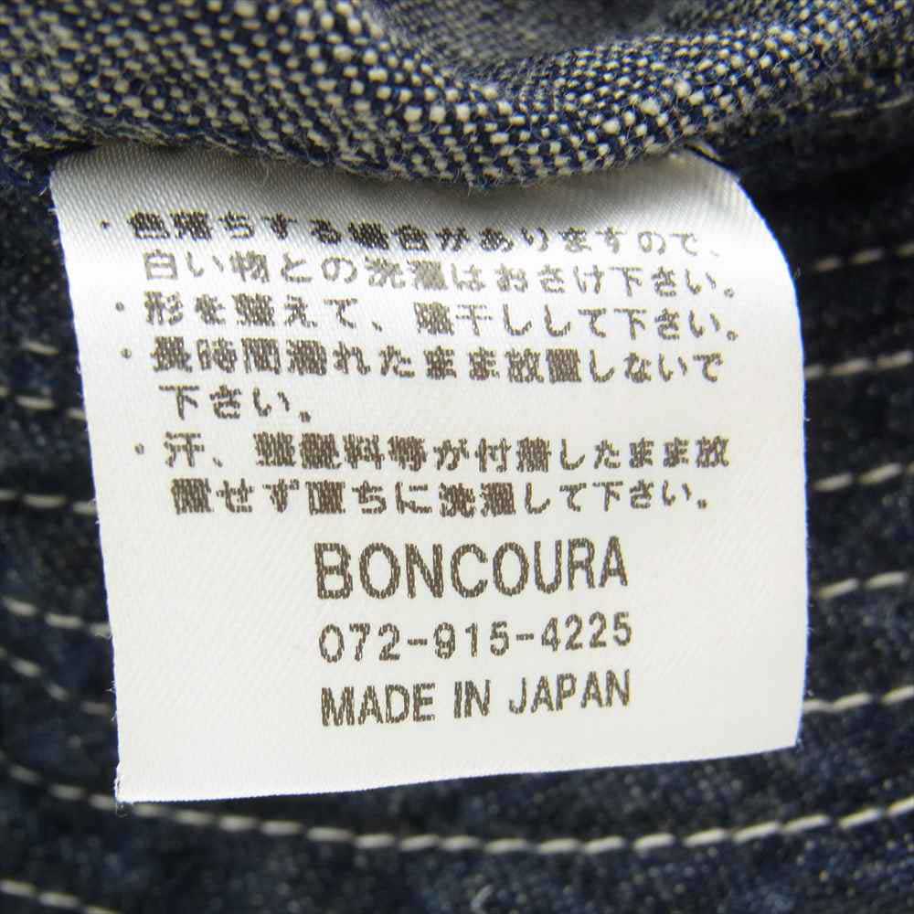 BONCOURA ボンクラ US NAVY HAT デニム ハット インディゴブルー系 L