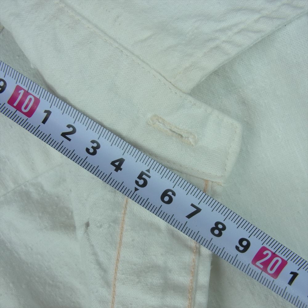 BONCOURA ボンクラ BD Long sleeve shirt ボタンダウン 長袖 シャツ コットン 日本製 ホワイト系 38【中古】