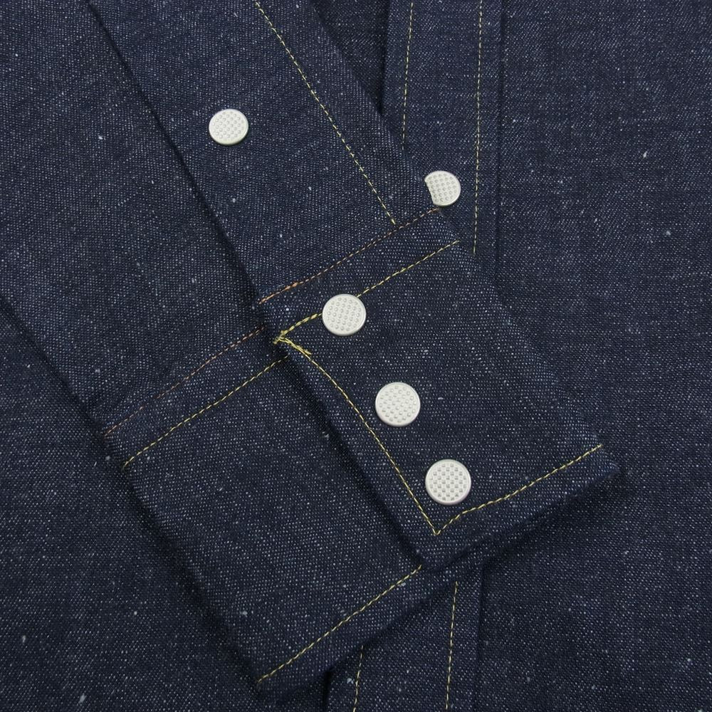 BONCOURA ボンクラ デニム ウエスタン シャツ インディゴブルー系 38【極上美品】【中古】