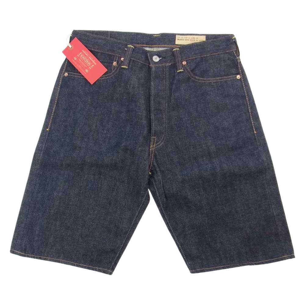 BONCOURA ボンクラ cinch back シンチバック デニム ショーツ ダークネイビー系 32【新古品】【未使用】【中古】