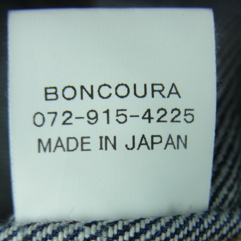 BONCOURA ボンクラ 3rd Denim Jacket Gジャン 長袖 デニム ジャケット コットン 日本製 インディゴブルー系 40【中古】