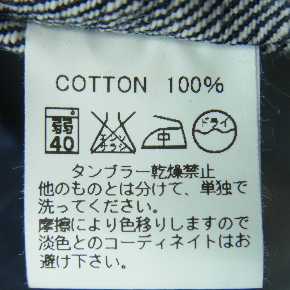 BONCOURA ボンクラ 3rd Denim Jacket Gジャン 長袖 デニム ジャケット コットン 日本製 インディゴブルー系 40【中古】