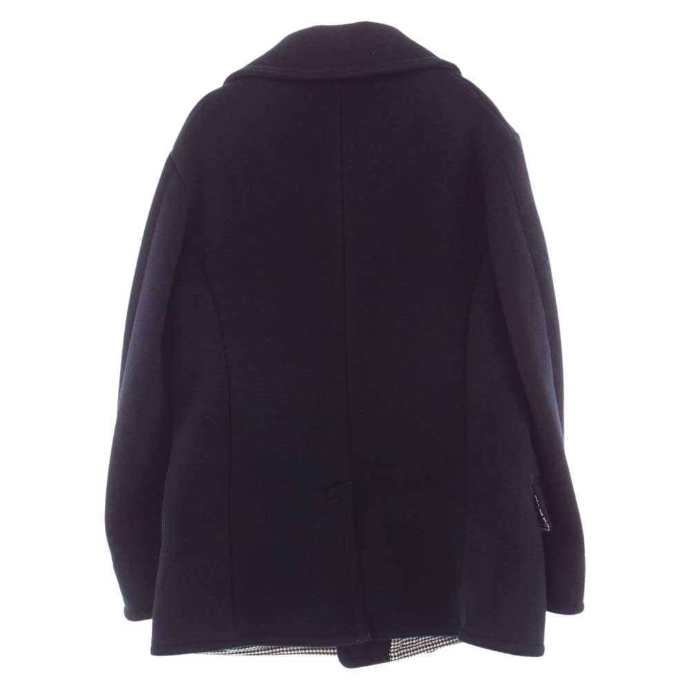 BONCOURA ボンクラ CASHMERE MELTON P-COAT カシミア混 メルトン Pコート ダークネイビー系 38【中古】