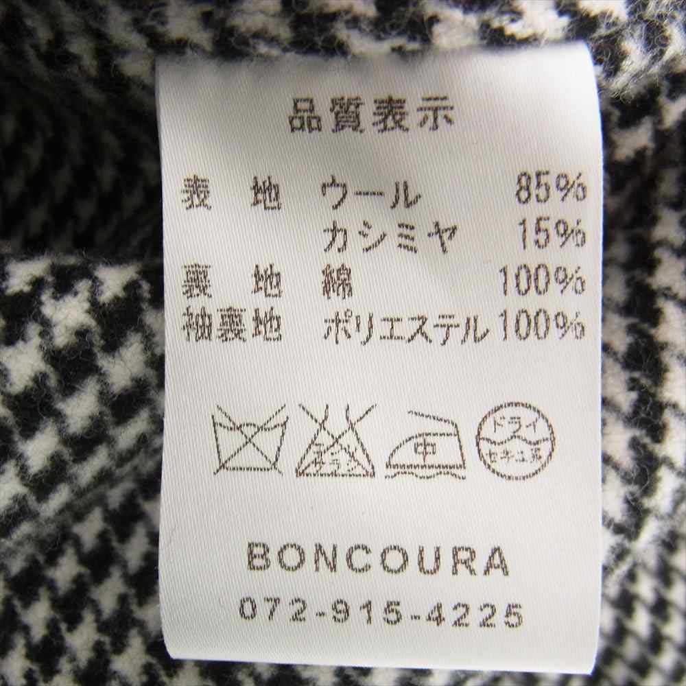 BONCOURA ボンクラ CASHMERE MELTON P-COAT カシミア混 メルトン Pコート ダークネイビー系 38【中古】