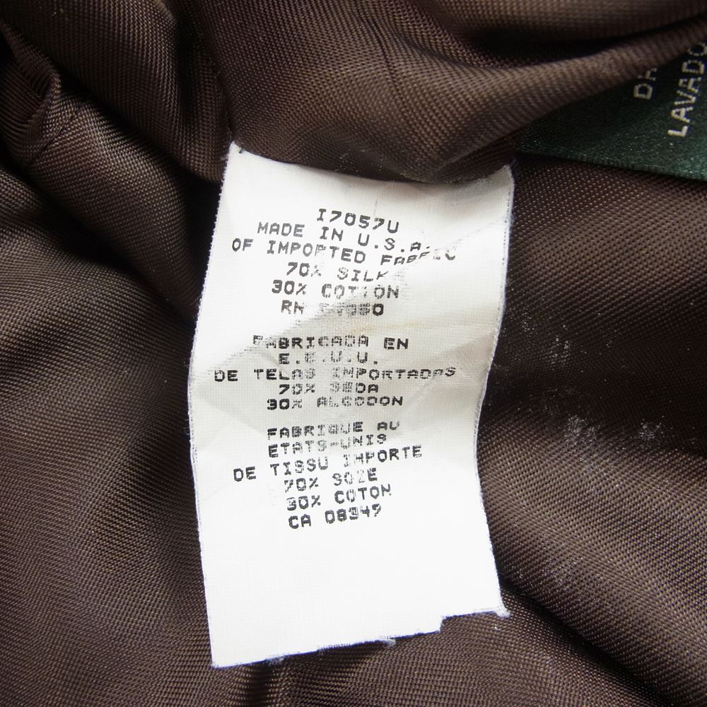 POLO RALPH LAUREN ポロ・ラルフローレン ツイード テーラード ジャケット ブラウン系 4【中古】