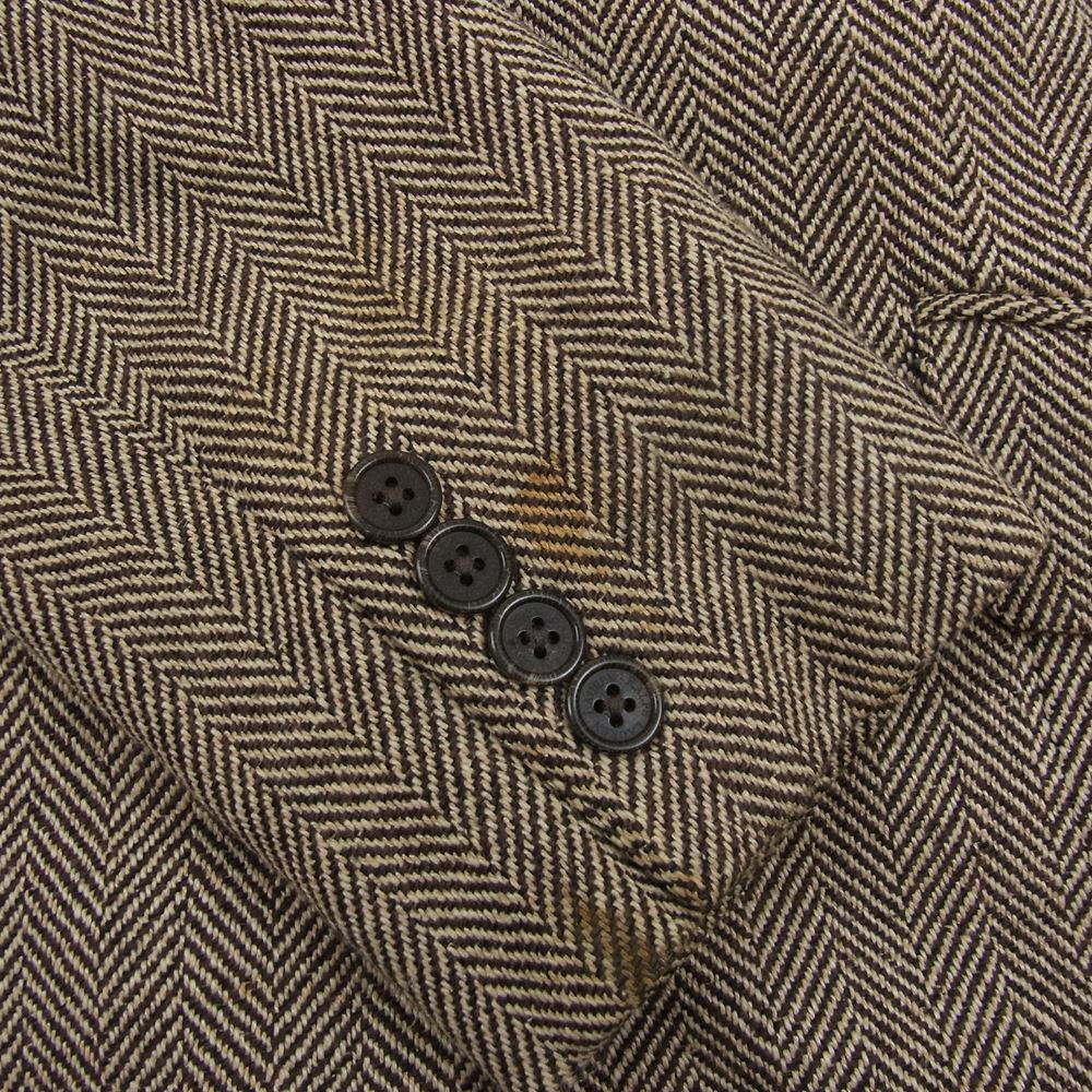 POLO RALPH LAUREN ポロ・ラルフローレン ツイード テーラード ジャケット ブラウン系 4【中古】