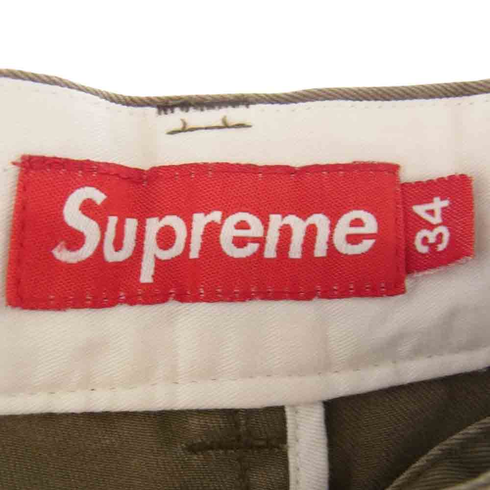 Supreme シュプリーム 5ポケット ワーク パンツ カーキ系 34【中古】