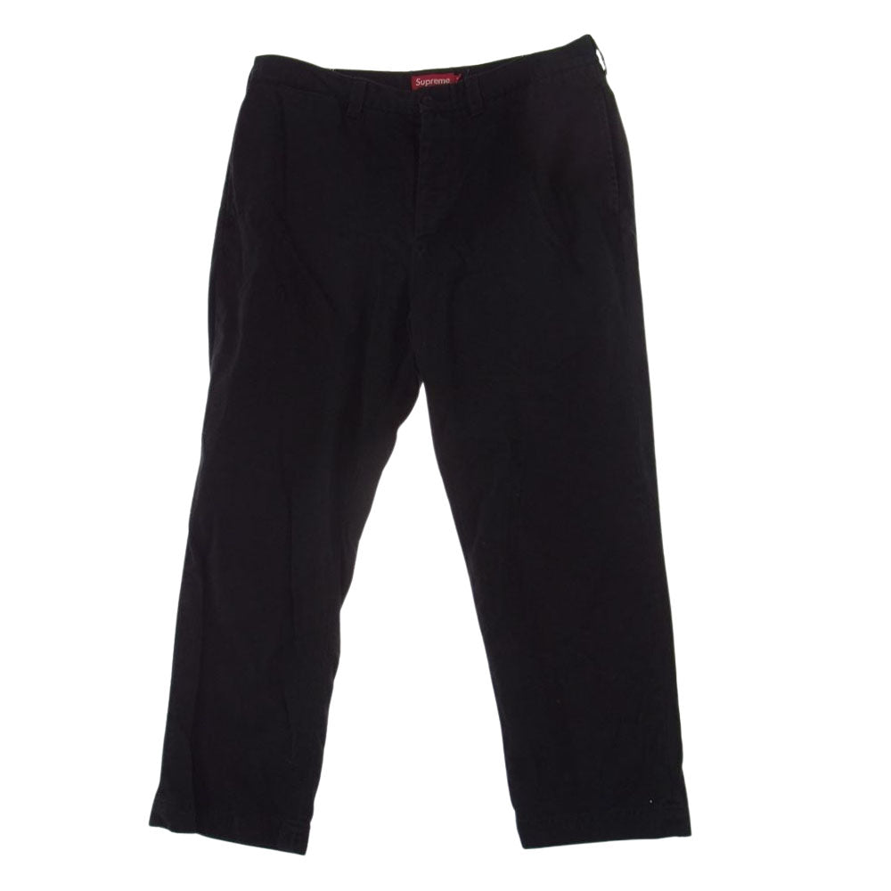 Supreme シュプリーム 18ss Pin Up Chino Pant ピンナップ チノ ワーク パンツ ブラック系 34【中古】