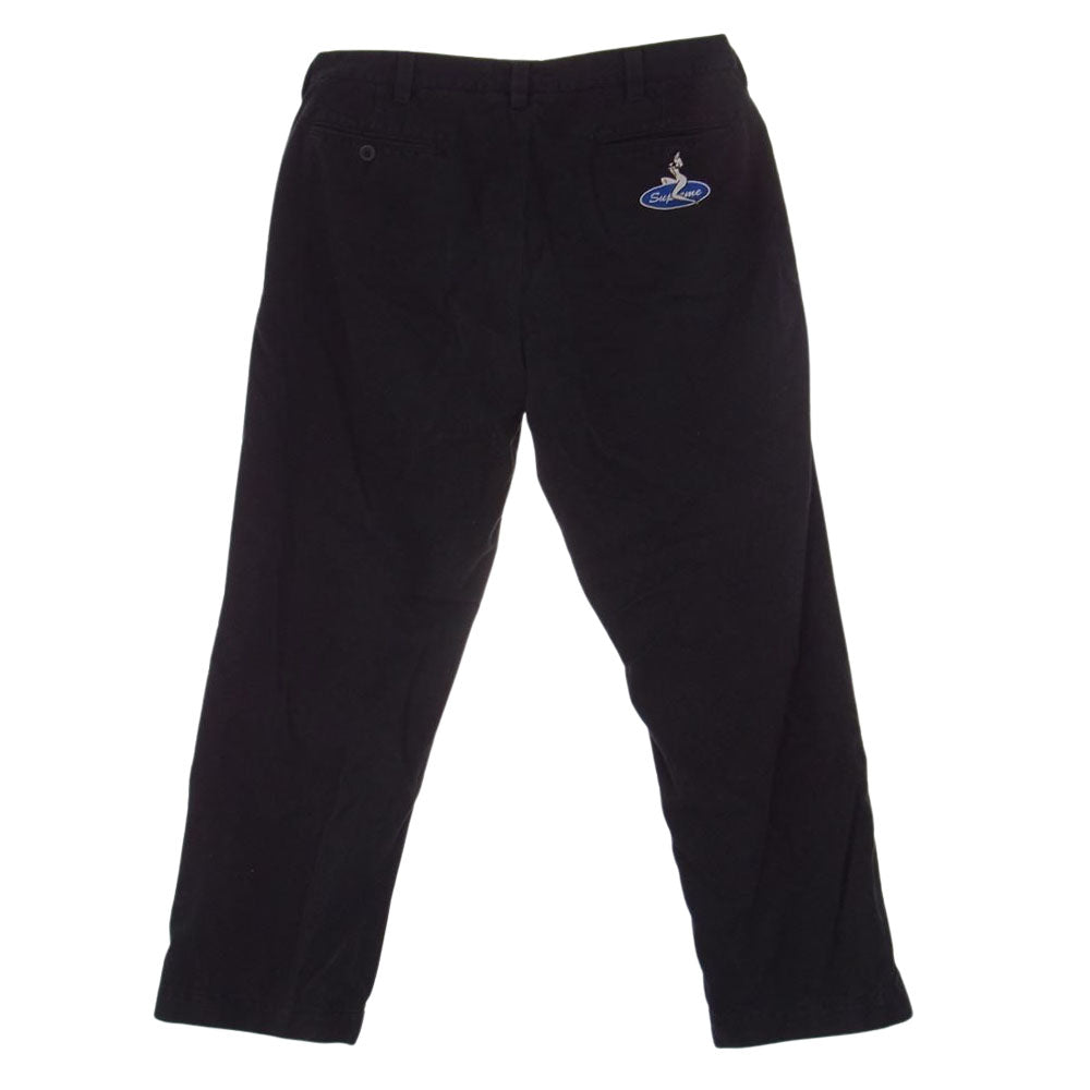 Supreme シュプリーム 18ss Pin Up Chino Pant ピンナップ チノ ワーク パンツ ブラック系 34【中古】
