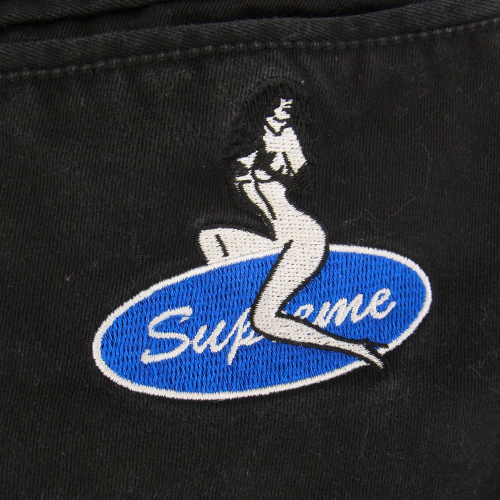 Supreme シュプリーム 18ss Pin Up Chino Pant ピンナップ チノ ワーク パンツ ブラック系 34【中古】