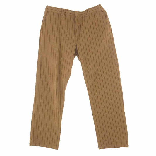 Supreme シュプリーム 21SS Work Pant Brown Stripe ストライプ ワーク パンツ カーキ系 34【中古】