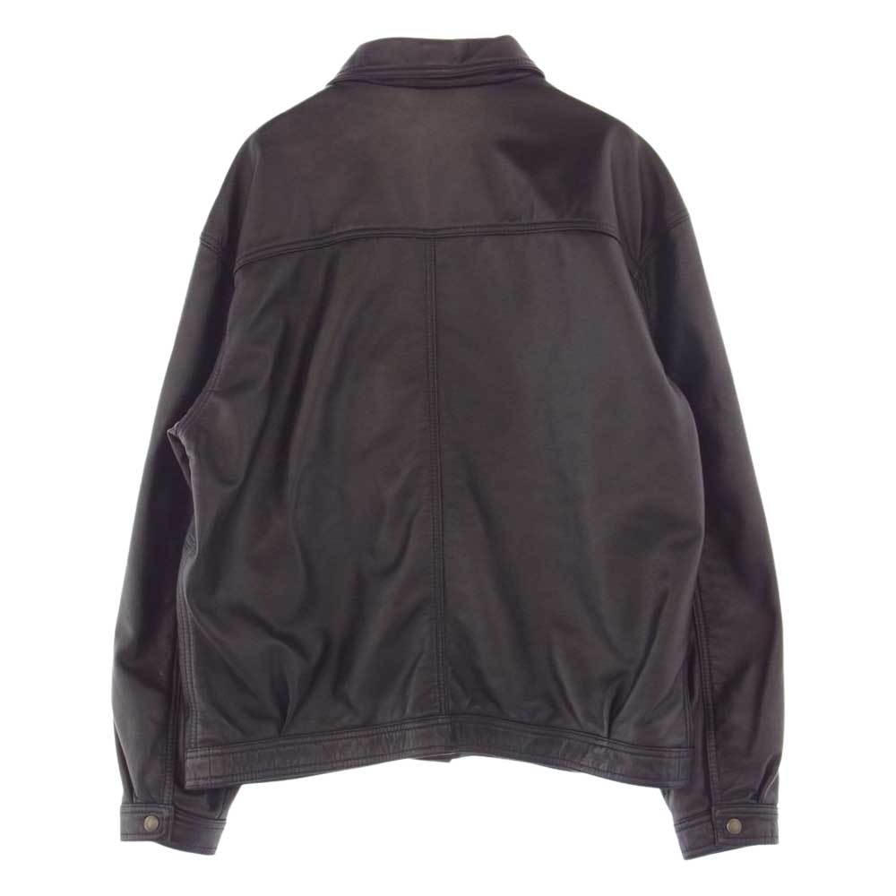 Supreme シュプリーム 22SS Schott Leather Work Jacket ショット レザー ワーク ジャケット ブラック系 L【新古品】【未使用】【中古】