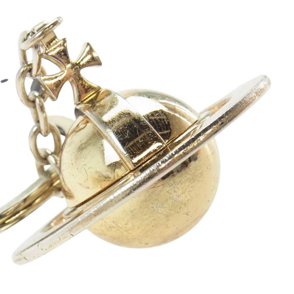 Vivienne Westwood ヴィヴィアンウエストウッド 321570 ROUND ORB MULTI GADGET オーブ キーリング キーホルダー  ゴールド系【中古】