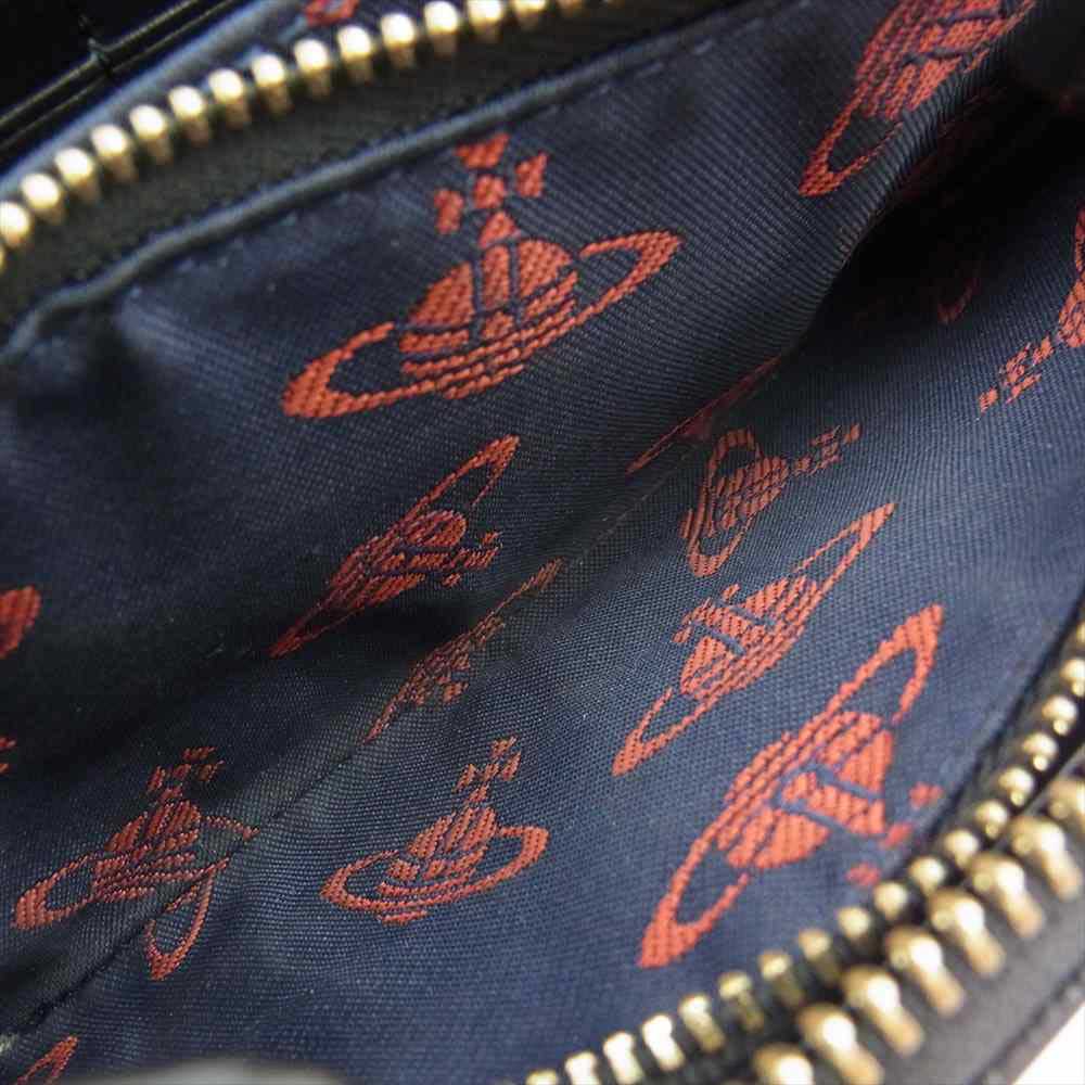 Vivienne Westwood ヴィヴィアンウエストウッド ORB オーブ ラウンドファスナー長財布 ブラック系【中古】