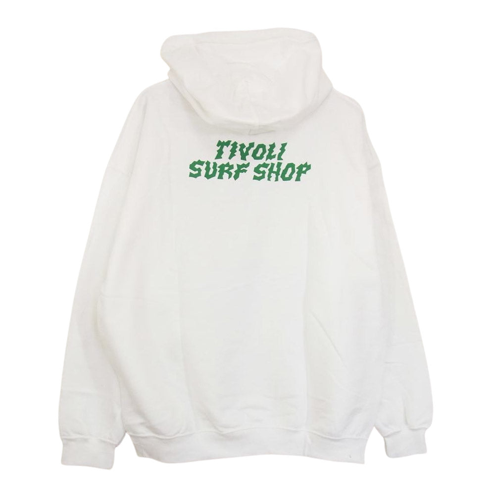Psicom サイコム GARAGE SALE series tivoLi surf shop ガレージ セール シリーズ プルオーバー パーカー ホワイト ホワイト系 L【中古】