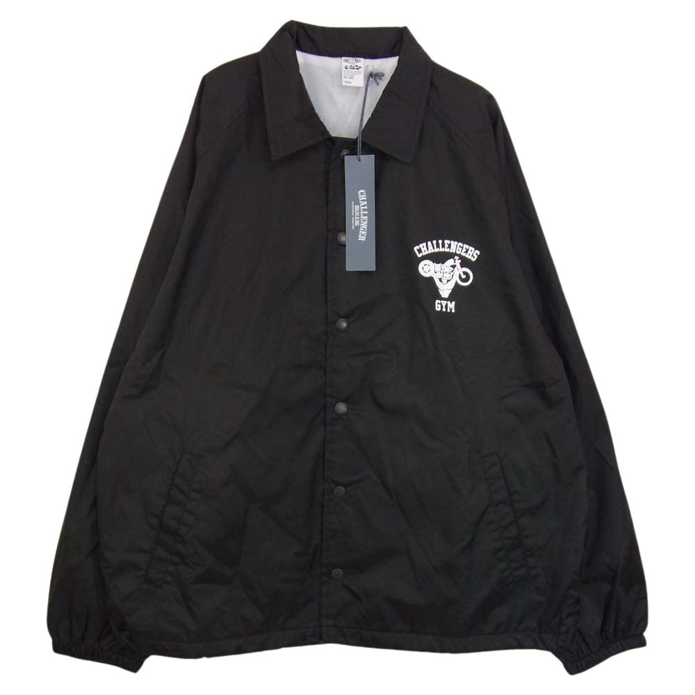 CHALLENGER チャレンジャー CLG-JK 021-016 CHALLENGER GYM COACH JKT チャレンジャージム ナイロン コーチ ジャケット ブラック系 L【新古品】【未使用】【中古】