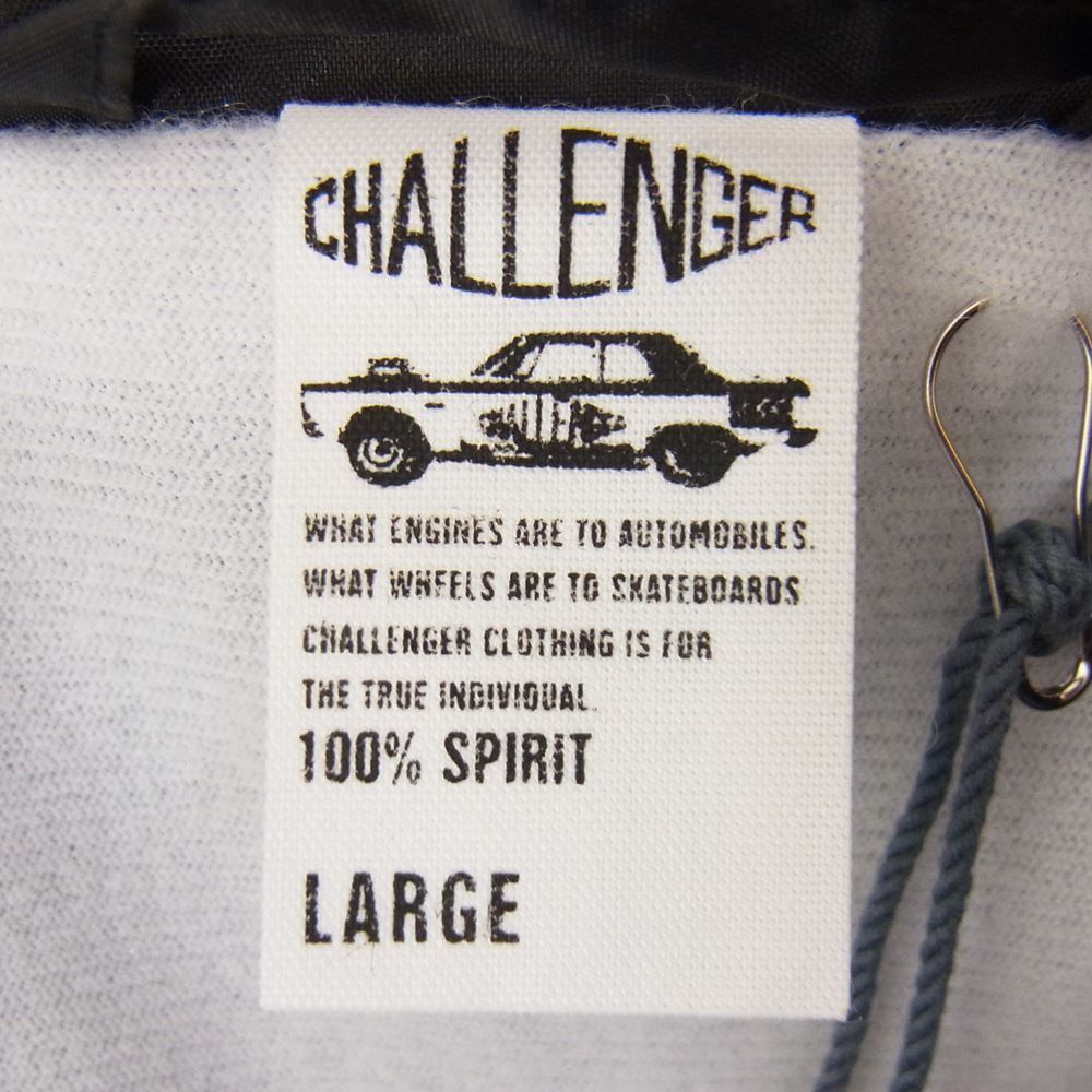 CHALLENGER チャレンジャー CLG-JK 021-016 CHALLENGER GYM COACH JKT チャレンジャージム ナイロン コーチ ジャケット ブラック系 L【新古品】【未使用】【中古】