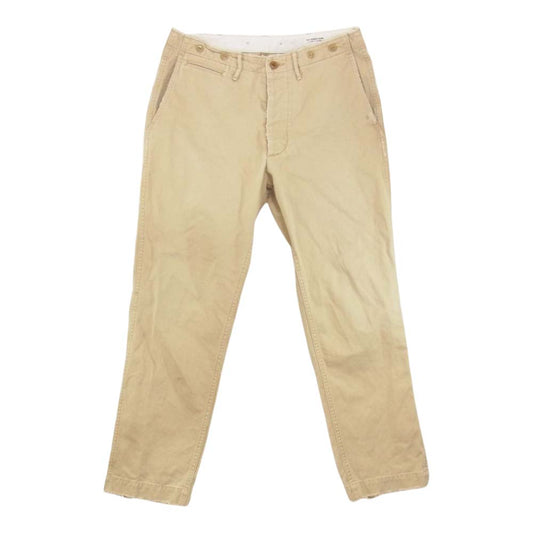 Ron Herman ロンハーマン DENIM ロンハーマンデニム ダメージ加工 チノ ワーク パンツ ベージュ ベージュ系 33【中古】