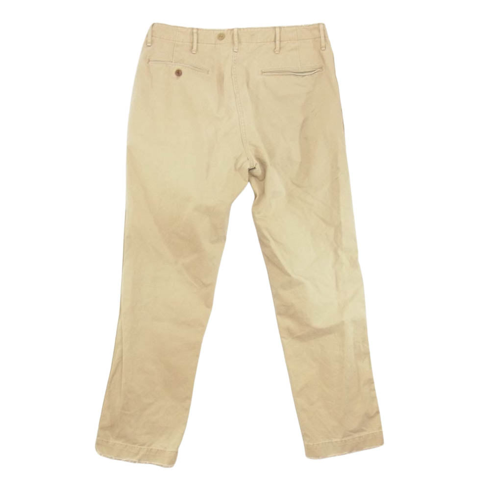 Ron Herman ロンハーマン DENIM ロンハーマンデニム ダメージ加工 チノ ワーク パンツ ベージュ ベージュ系 33【中古】
