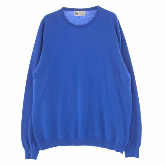 ジョンストンズオブエルガン × RHC ロンハーマン カシミア クルーネック ニット セーター ブルー ブルー系 L【中古】
