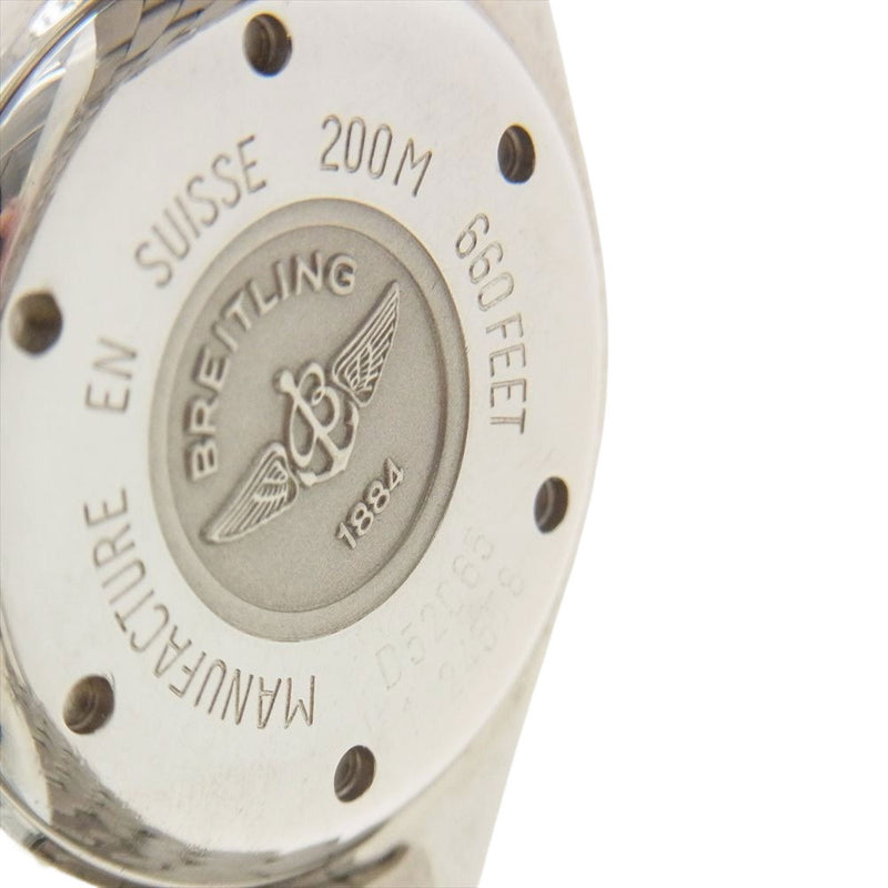 BREITLING ブライトリング D52065 保証書付属 レディJ  デイト クォーツ 腕時計 ウォッチ シルバー系 ゴールド系【中古】