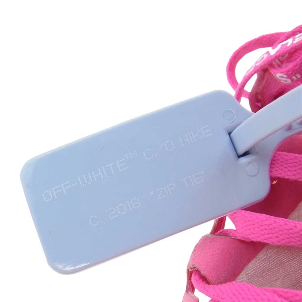 NIKE ナイキ AJ4588-600 OFF-WHITE ZOOM FLY オフホワイト ズームフライ スニーカー ピンク系 28.0cm【中古】