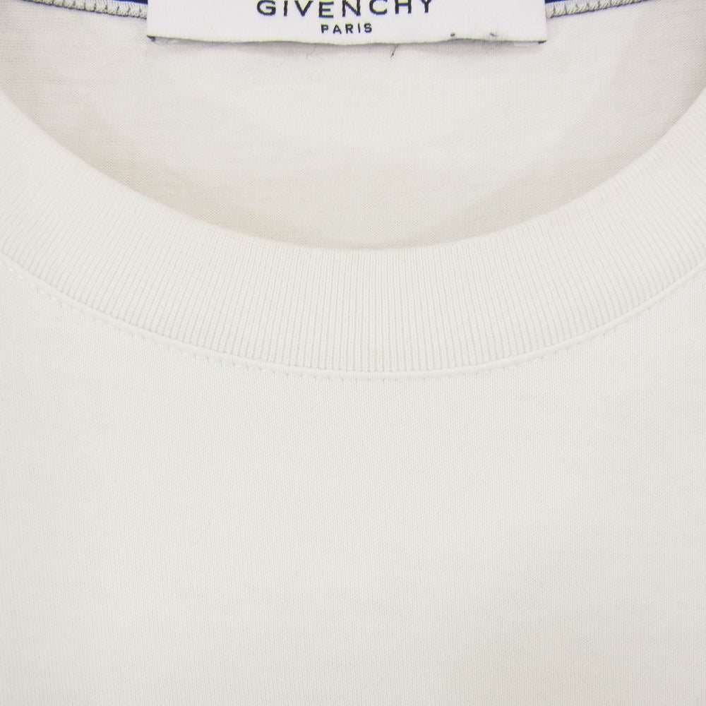 GIVENCHY ジバンシィ BM70K93002 半袖 Tシャツ カットソー ホワイト系 S【中古】