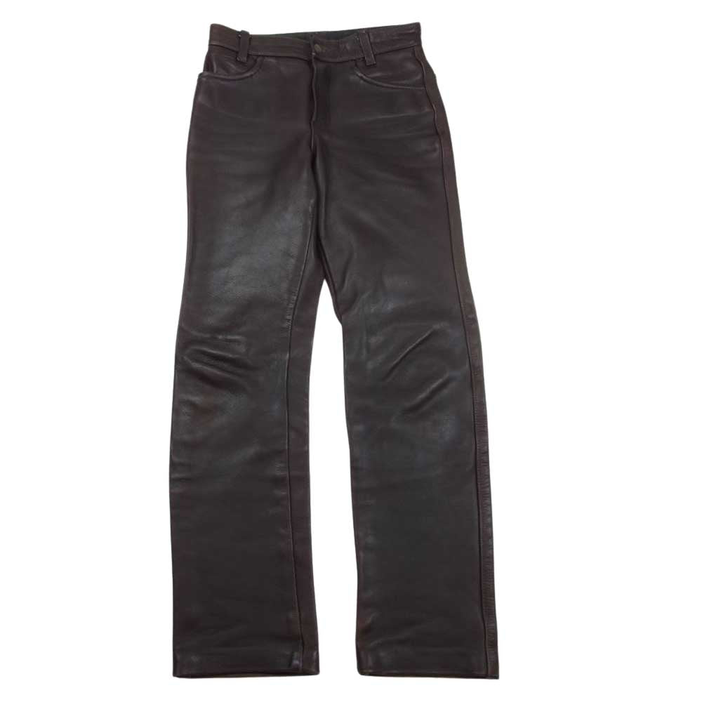 VANSON バンソン レザー パンツ ブラウン系 31【中古】