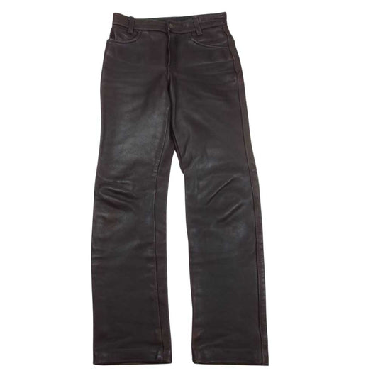 VANSON バンソン レザー パンツ ブラウン系 31【中古】