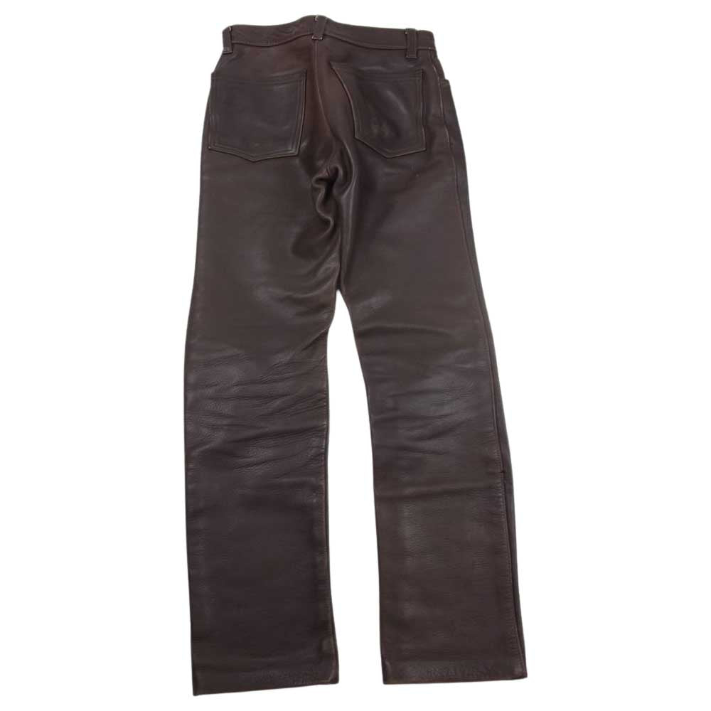 VANSON バンソン レザー パンツ ブラウン系 31【中古】