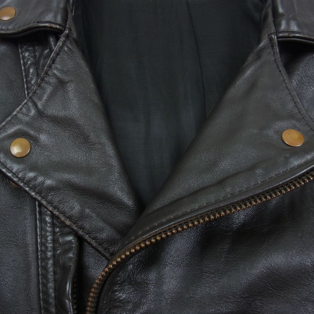 LANGLITZ LEATHERS ラングリッツレザーズ Columbia コロンビア レザー ライダース ジャケット ブラウン系【中古】