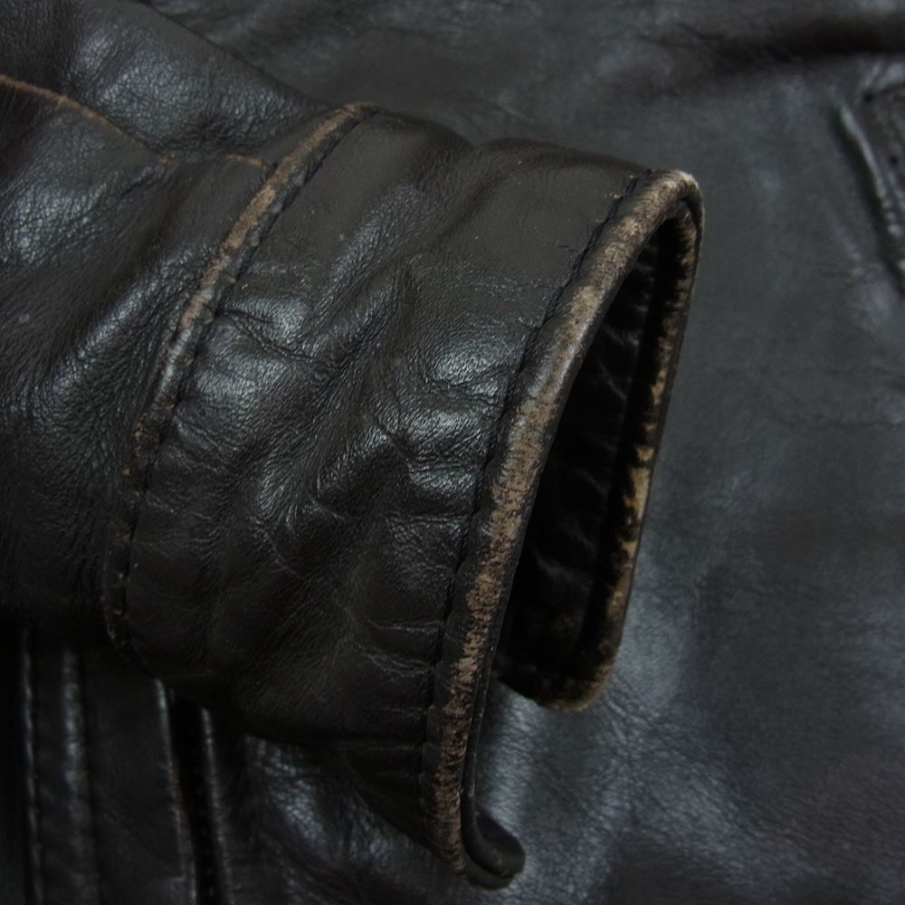 LANGLITZ LEATHERS ラングリッツレザーズ Columbia コロンビア レザー ライダース ジャケット ブラウン系【中古】