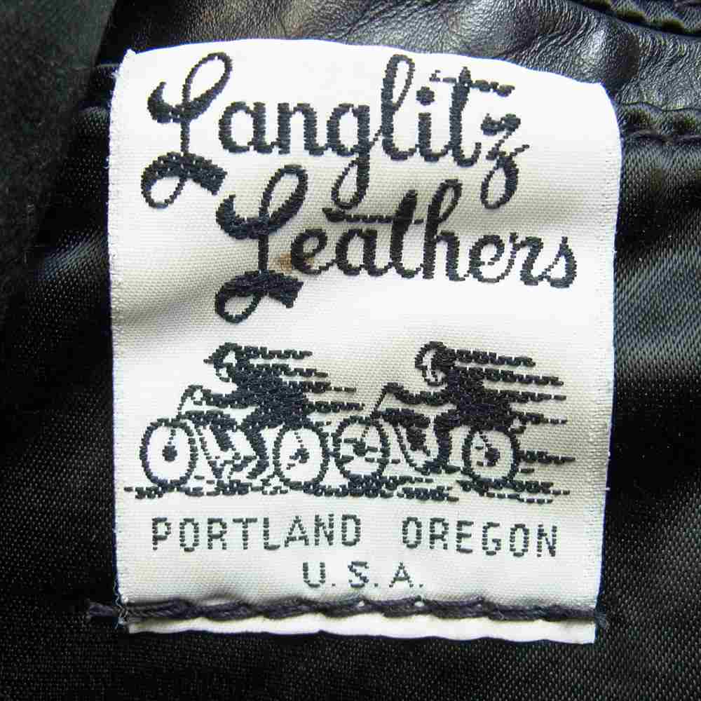 LANGLITZ LEATHERS ラングリッツレザーズ Padded Cascade パデッド キャスケード ブラック系【中古】