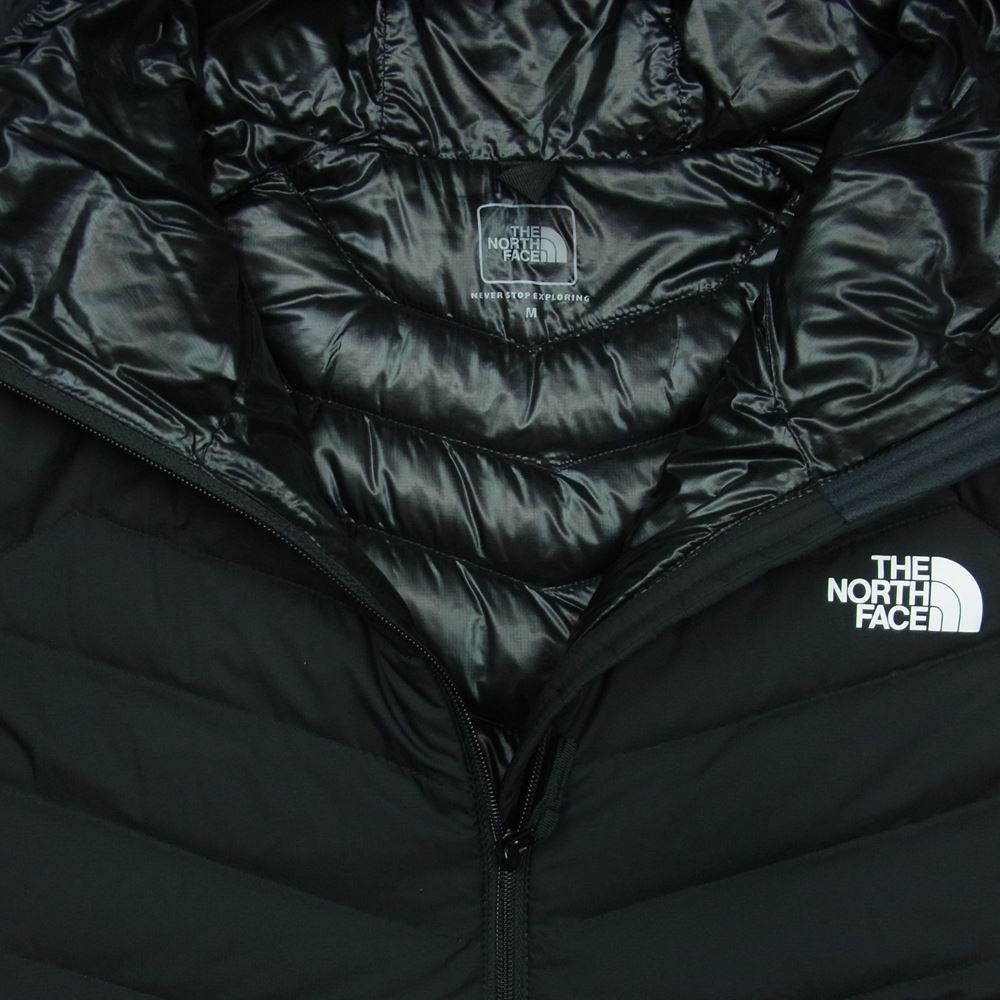 THE NORTH FACE ノースフェイス NY81401 THUNDER HOODIE サンダー フーディ ハイブリッド ダウン ジャケット ブラック系 M【中古】