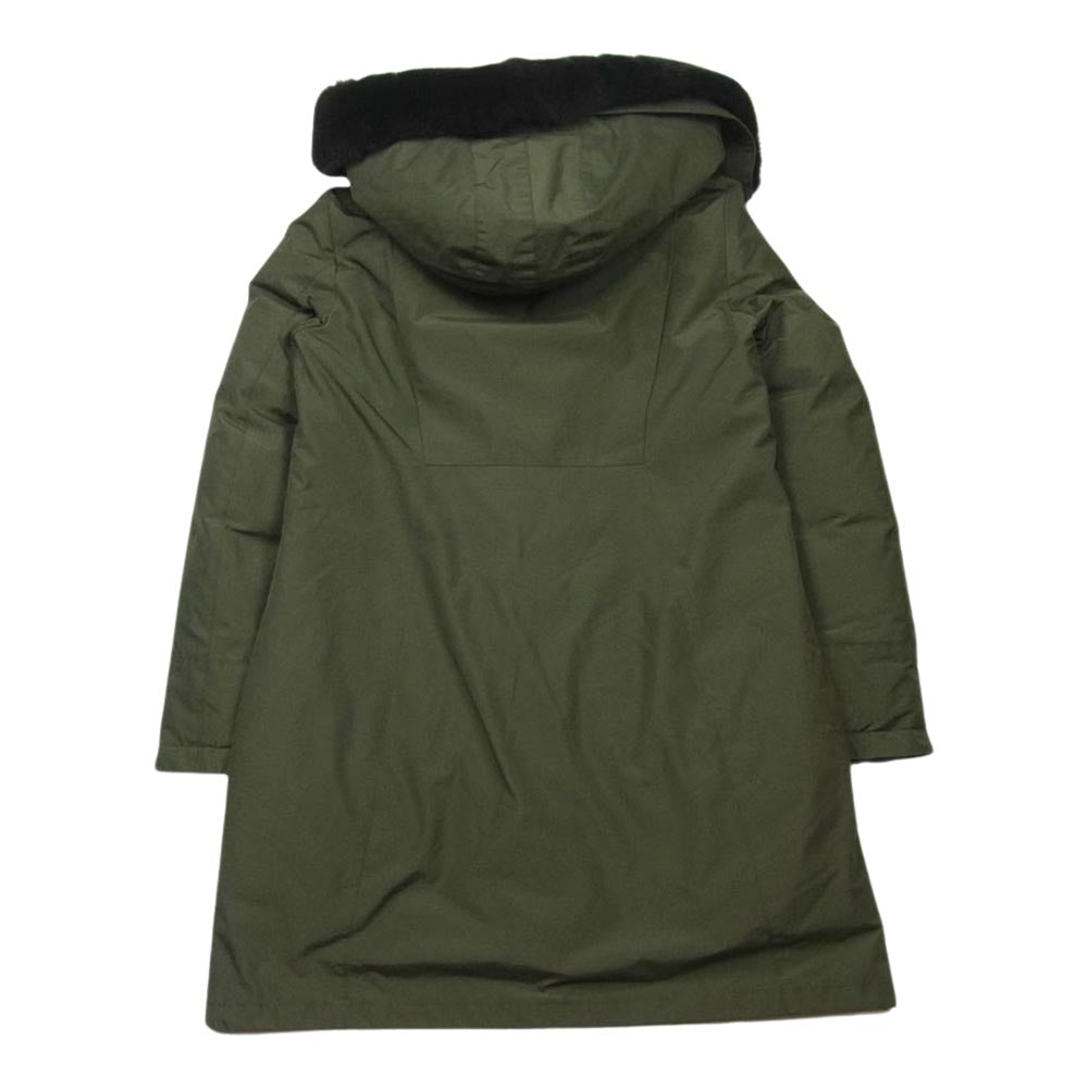 WOOLRICH ウールリッチ 1702094 BOW BRIDGE ボウブリッジ ラビットファー付 ダウン コート 中国製 カーキ系 M【中古】