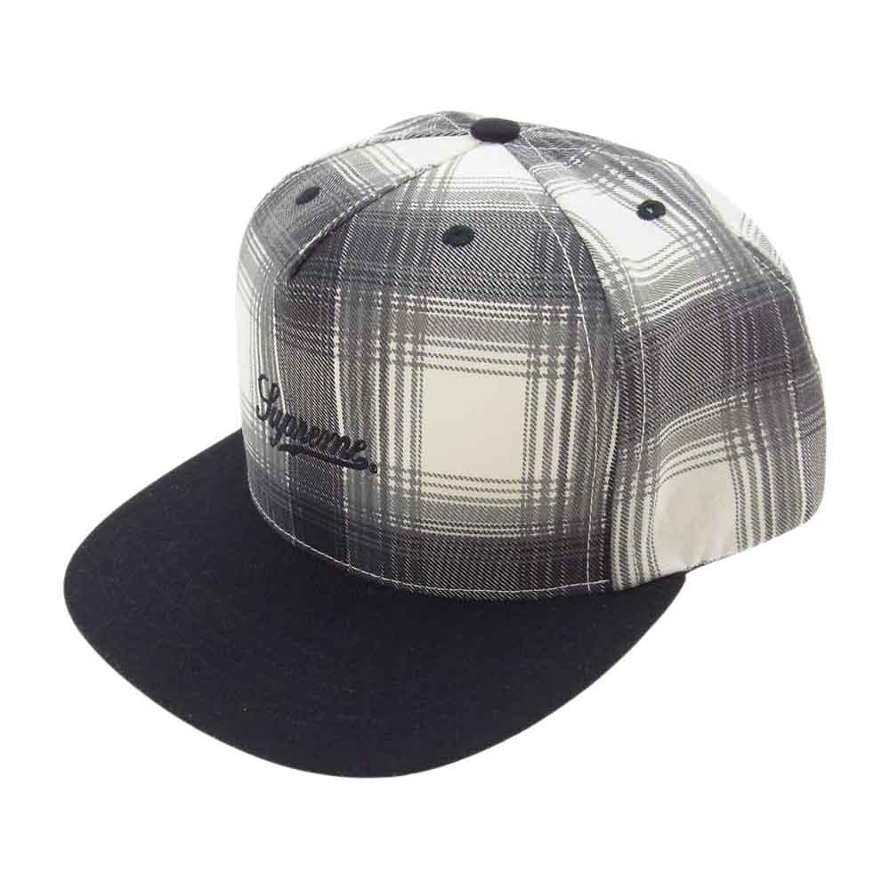 Supreme シュプリーム 14AW 14AW Ombre Plaid 5-Panel Cap ブラック系【中古】