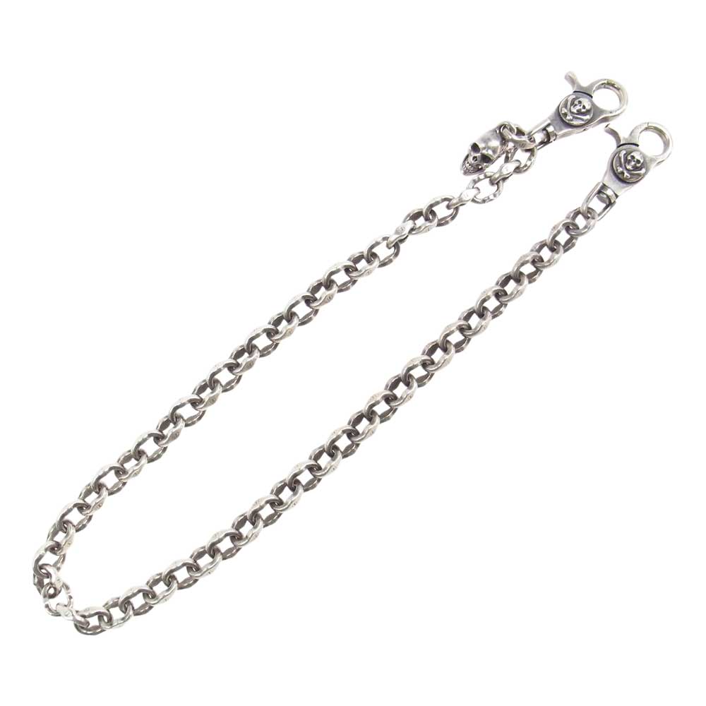 RUDE GALLERY ルードギャラリー WALLET CHAIN スカルクリップ シルバーチャーム ウォレットチェーン  シルバー系【中古】