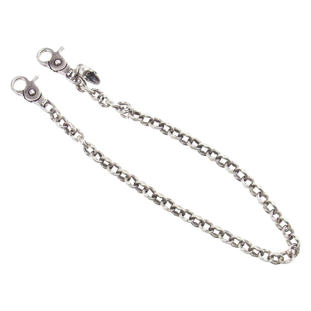 RUDE GALLERY ルードギャラリー WALLET CHAIN スカルクリップ シルバーチャーム ウォレットチェーン  シルバー系【中古】