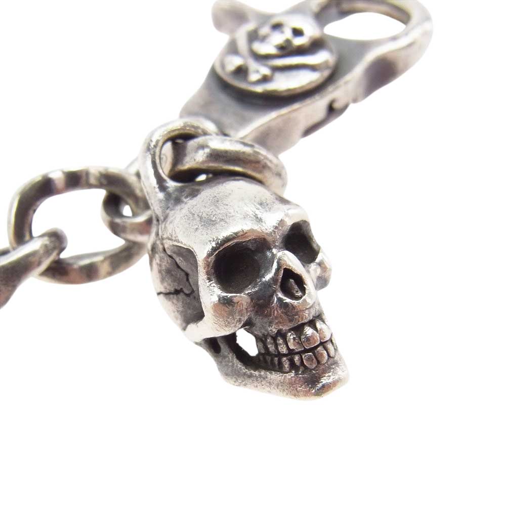 RUDE GALLERY ルードギャラリー WALLET CHAIN スカルクリップ シルバーチャーム ウォレットチェーン  シルバー系【中古】