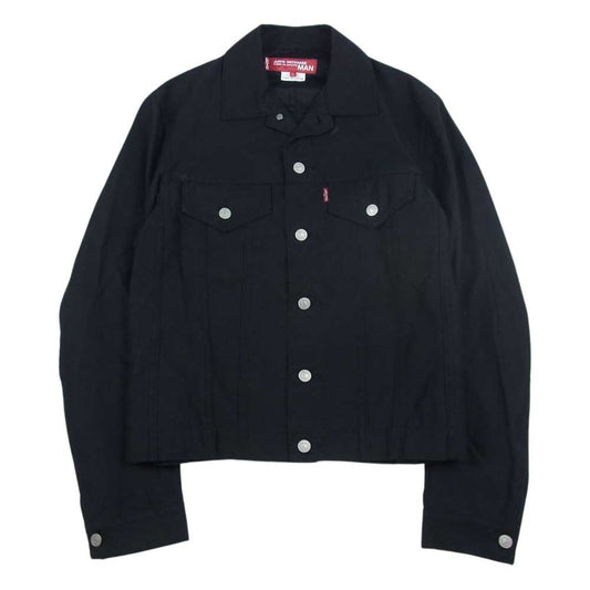 JUNYA WATANABE COMME des GARCONS ジュンヤワタナベコムデギャルソン AD2006 WS-J211 × Levis リーバイス 3rd タイプ トラッカー ジャケット ブラック系 S【中古】